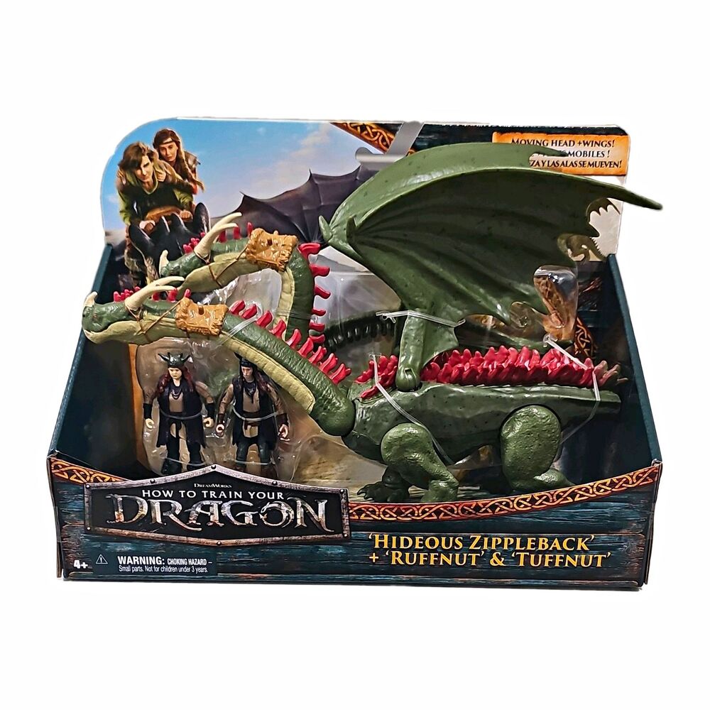 Spin Master How to Train Your Dragon Hideous Zippleback Ruffnut Tuffnut Set